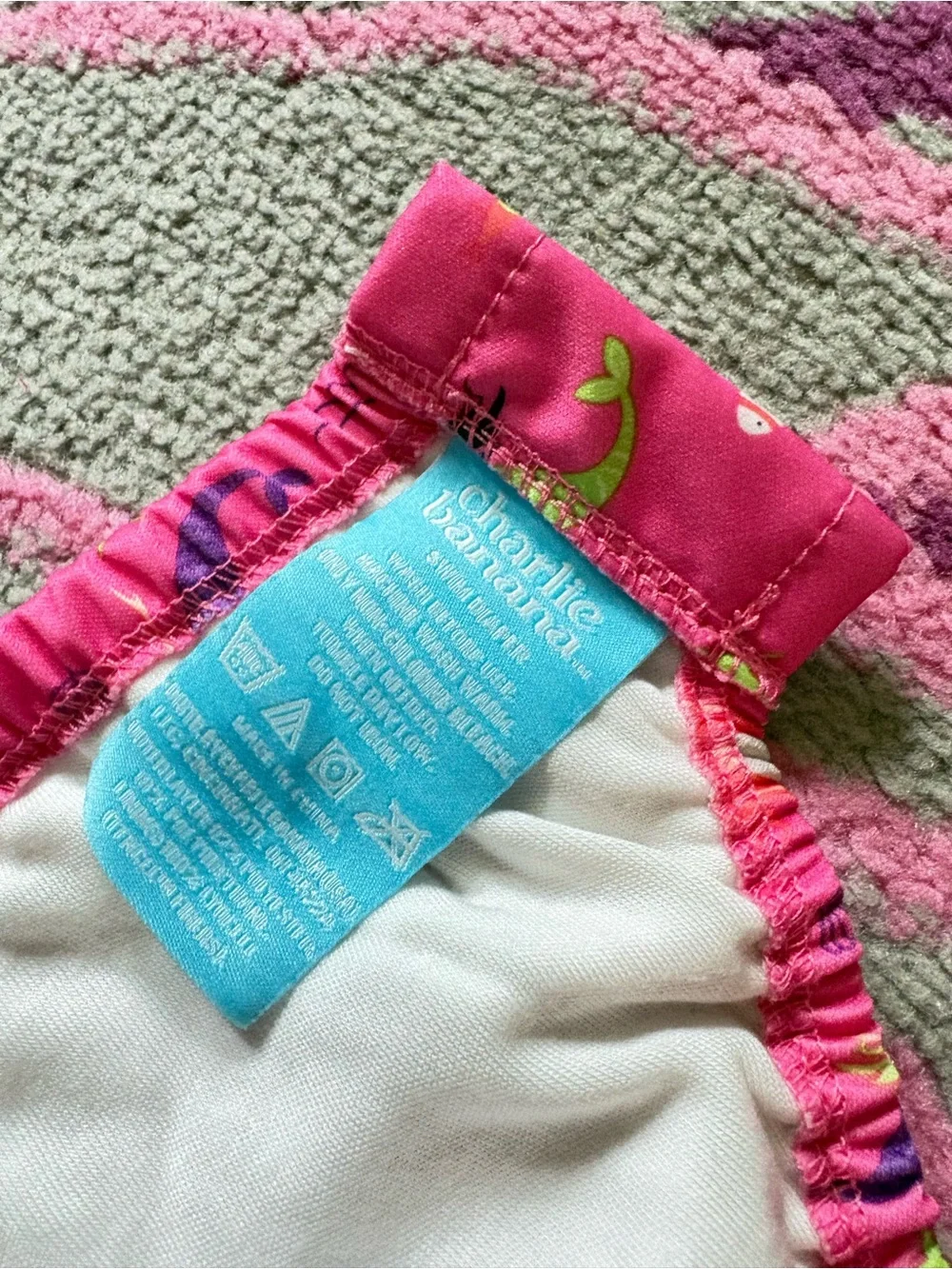 Charlie Banana Mermaid Print “Mermaid Zoe” Swim Diaper with Snaps